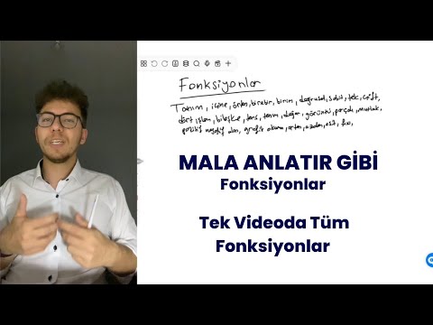 20) FONKSİYONLAR |  tek videoda mala anlatır gibi fonksiyonlar dersi