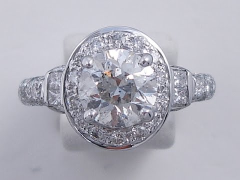 2.52 ctw Round Brilliant Cut Diamond Engagement Ring - BigDiamondsUSA