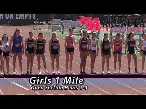 2022 TF - Arcadia Invite - Mile Run (Girls - Open Section 3 heats)