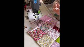 Sew quilts with 100 pieces of floral fabric