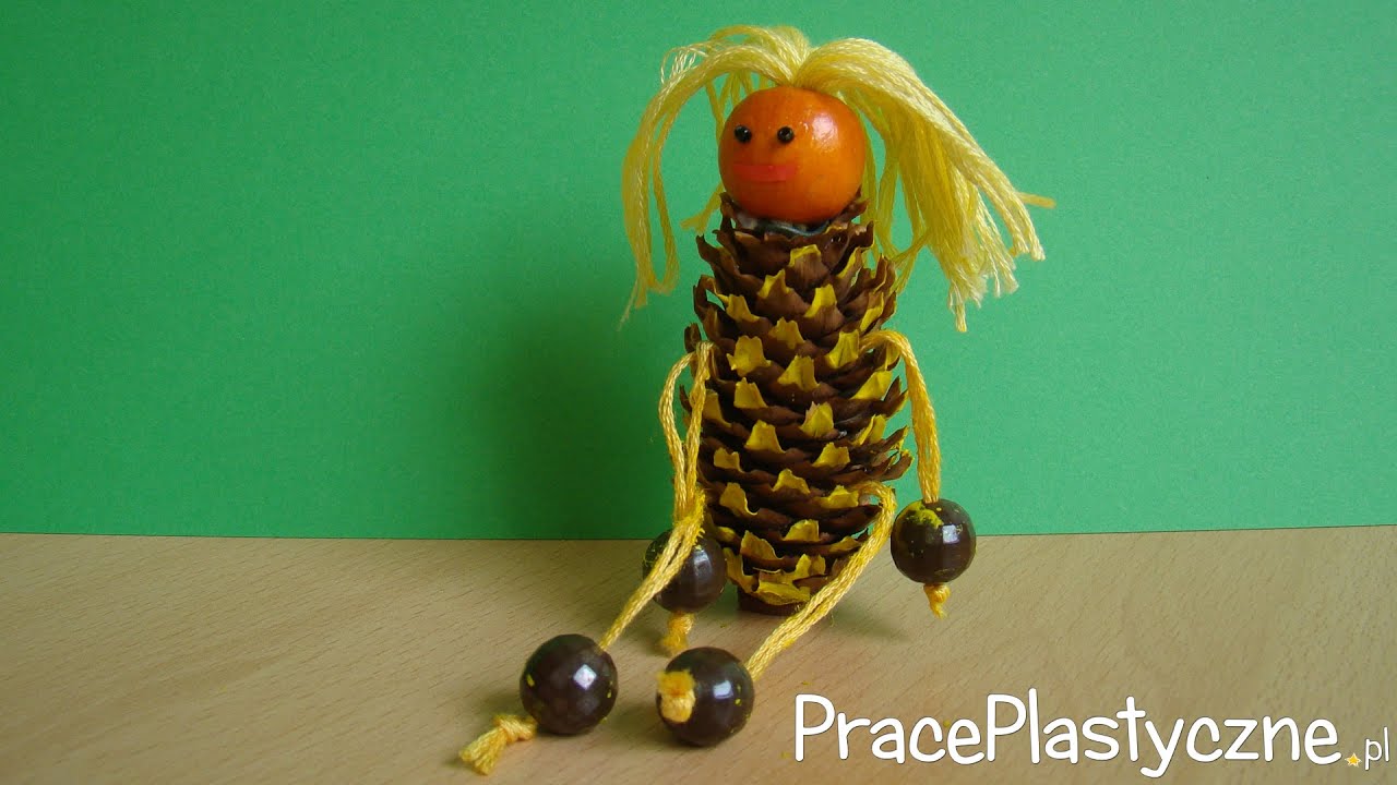 Laleczka z szyszki