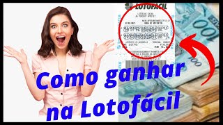 Lotofacil como ganhar  - Rob da Loto OFICIAL