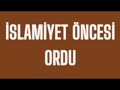 40)KPSS TARİH 2026 | İslamiyet Öncesi  Ordu [13.GÜN]