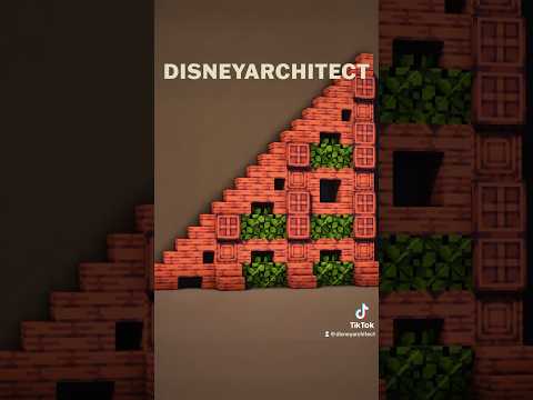 DisneyArchitect - Wooden Staircase - Minecraft Building Ideas #shorts