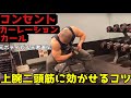 【コンセントレーションカール】上腕二頭筋・前腕に効かせる効果的な重量・回数などコツを解説