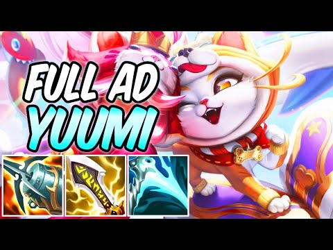 FULL AD YUUMI MID ON-HIT FULL CRIT | SHIBA YUUMI GAMEPLAY | Build & Runes | League of Legends | S13