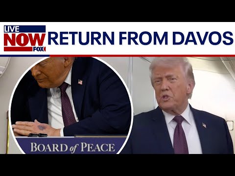 FULL: Trump returns from Davos, talks ‘Board of Peace,’ Iran latest, Zelenskyy, and hand injury
