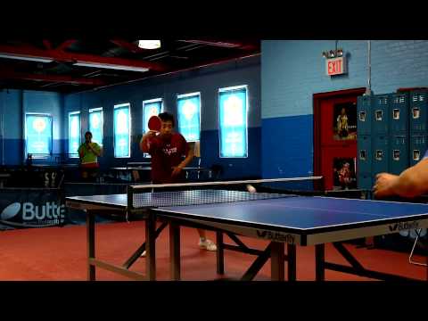 Shao Yu's Short Pips Backhand Training with Gao Yanjun