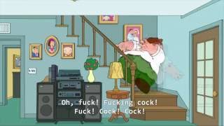 Peter falling down stairs UNCENSORED (all scenes in HD)