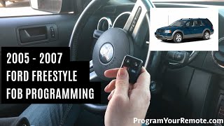 How To Program A Ford Freestyle Remote Key Fob 2005 - 2007