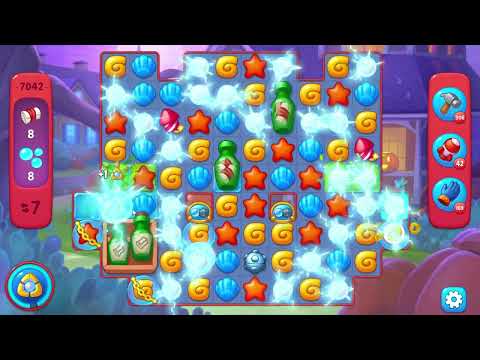 Fishdom 7042 Hard Level - 12 moves - NO BooSTERS