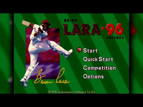 The Best of Retro VGM #1401 - Brian Lara Cricket '96 (Mega Drive) - Title Screen