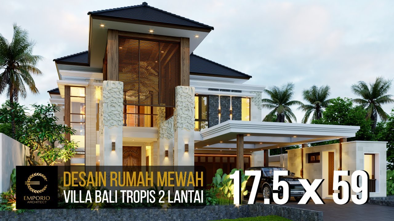Desain Rumah Villa Bali 2 Lantai Bapak Reno Bandung