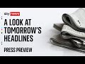 Sky News Press Preview Saturday 10 January 2026