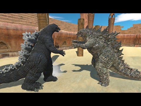 Godzilla vs Heisei Godzilla AT ARENA - Animal Revolt Battle Simulator