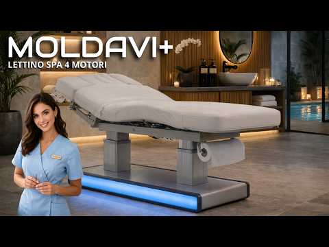 Moldavi+ lettino massaggio Spa 4 motori wellness estetica spa
