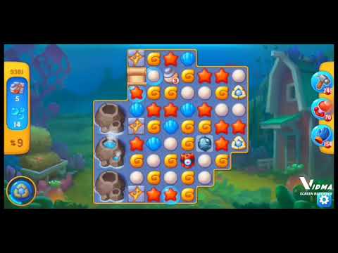 Fishdom. 9381 level no boosters and diamonds. 20 moves