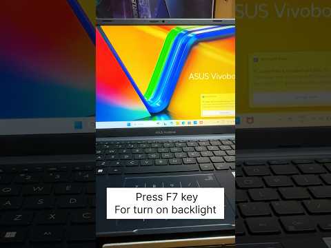 Asus Vivobook 14 backlight keyboard #asus #asusvivobook14 #laptop #youtubeshorts #viralvideo