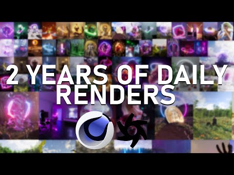 My 2 Year 3D Progression OF DAILY Renders I 712 Everydays Collection