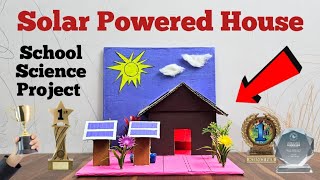 Solar House Working Model | School Science Project | Solar Energy working project #science #solar