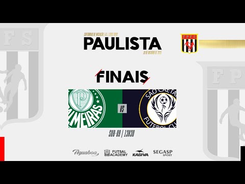 SUB 09 PAULISTA DE FUTSAL 2025 | FINAIS | AO VIVO -  A1 - OURO | S.E. PALMEIRAS X RSFC