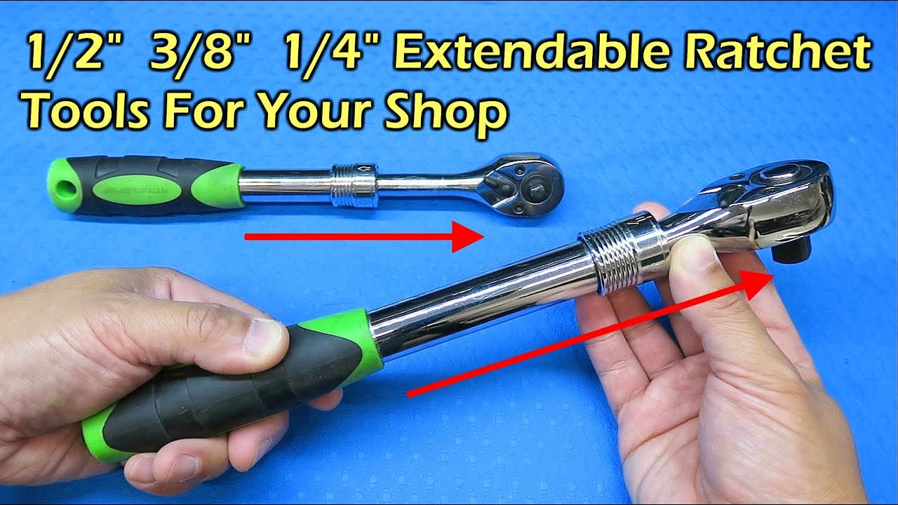 1/2 , 3/8 , 1/4 Extendable Ratchet - Excellent Tool To Have Around the Shop