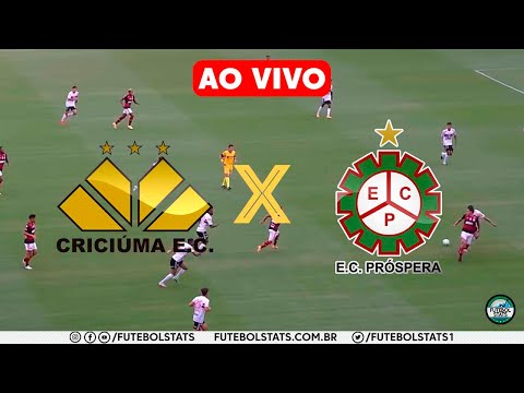 CRICIÚMA X PRÓSPERA AO VIVO COM IMAGENS HD - CAMPEONATO CATARINENSE 2021