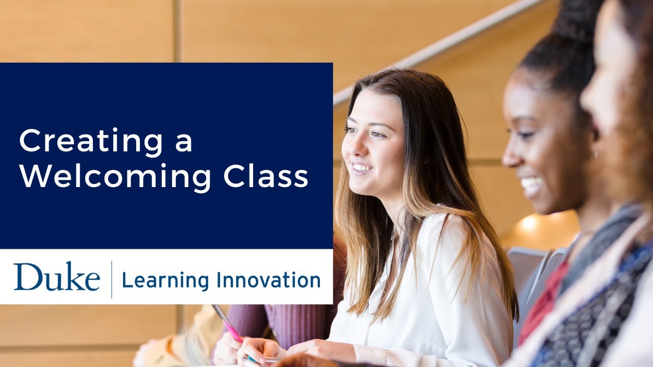Creating a Welcoming Class