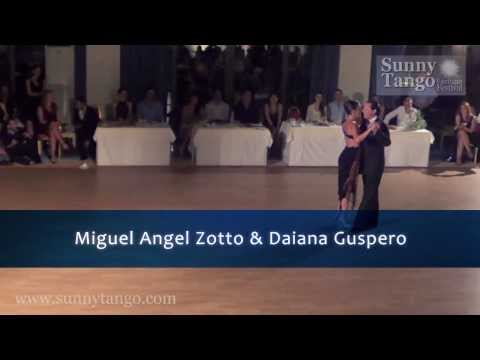  Miguel Angel Zotto  and  Daiana Guspero  are  dancing  to  a  tango  at  Sunny Tango Festival  in  2013