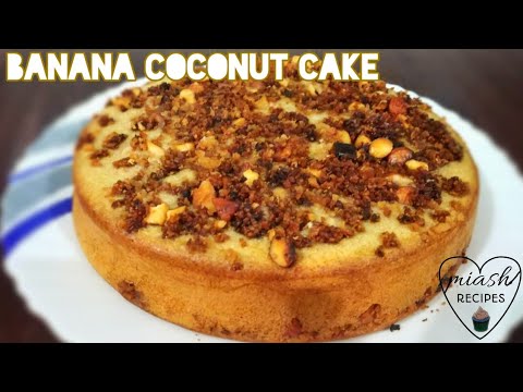 Banana Coconut Cake Recipe | How To Make Easy Banana Coconut Cake | Super Tasty Cake Recipe