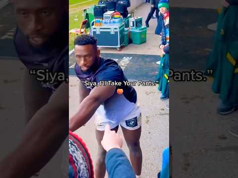 The fans love Siya Kolisi 😂 #sharksrugby #springboks #rugby