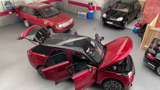 1/18 Scale Diecast SUV and Sport Model Cars in an Auto Shop Diorama
