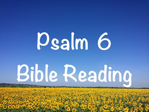 Psalm 6 - NIV Version (Bible Reading with Scripture/Words)