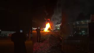 JPS TRUCK ON FIRE