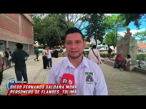 Diego Fernando Saldaña Mora , Personero municipal de Flandes - Tolima .