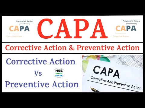 CAPA - Corrective Action VS Preventive Action || Difference Between Corrective & Preventive Action