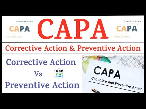 CAPA - Corrective Action VS Preventive Action || Difference Between Corrective & Preventive Action