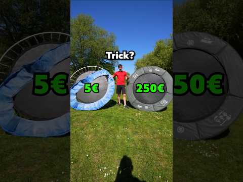 5€ VS 250€ Trampolin (Trick Challenge) #Salto #backflip