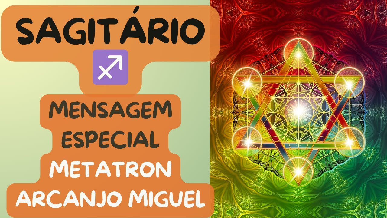☀️ SAGITÁRIO ♐ RECEBA ORIENTAÇÕES DO SERVIÇO MAGNÉTICO COM METATRON E ARCANJO MIGUEL.💫✨