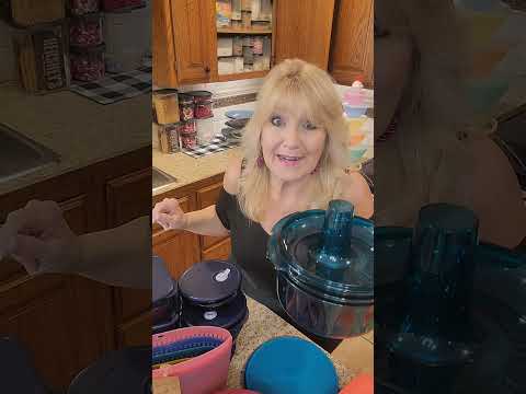 Heather Wheeler shows Microwave Tupperware