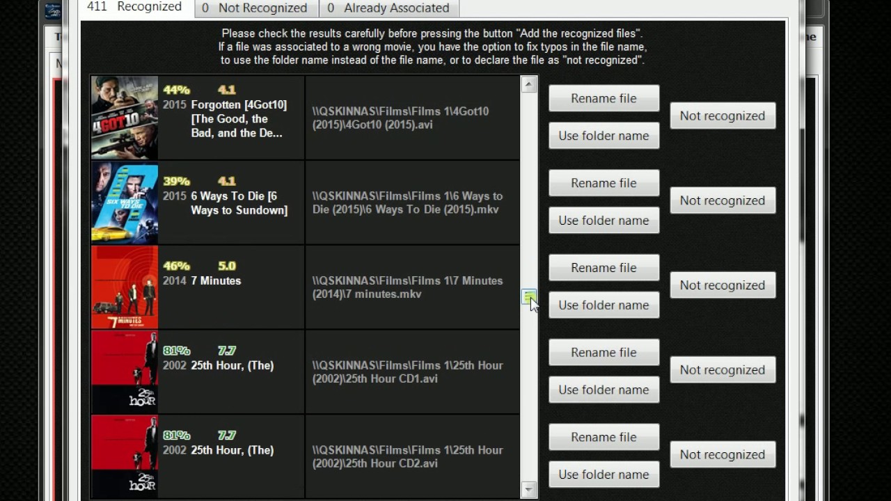 Coollector adding movies to database