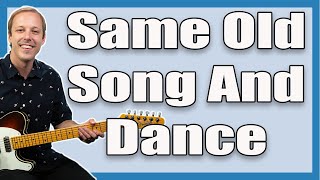 Aerosmith Same Old Song And Dance Guitar Lesson + Tutorial