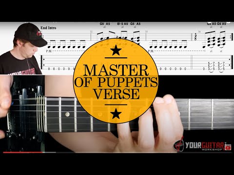 How To Play Master of Puppets Guitar Lesson #2 Verse