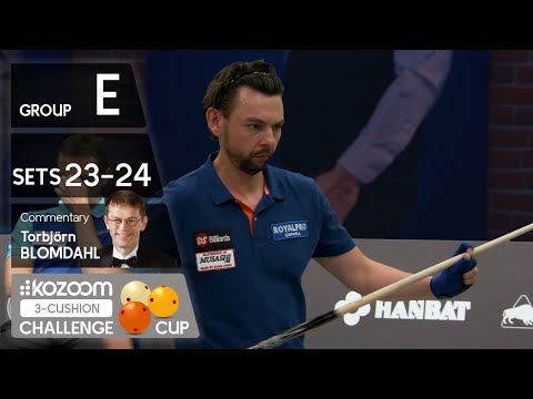 3-CUSHION Kozoom Challenge Cup - Group E - Sets 23-24