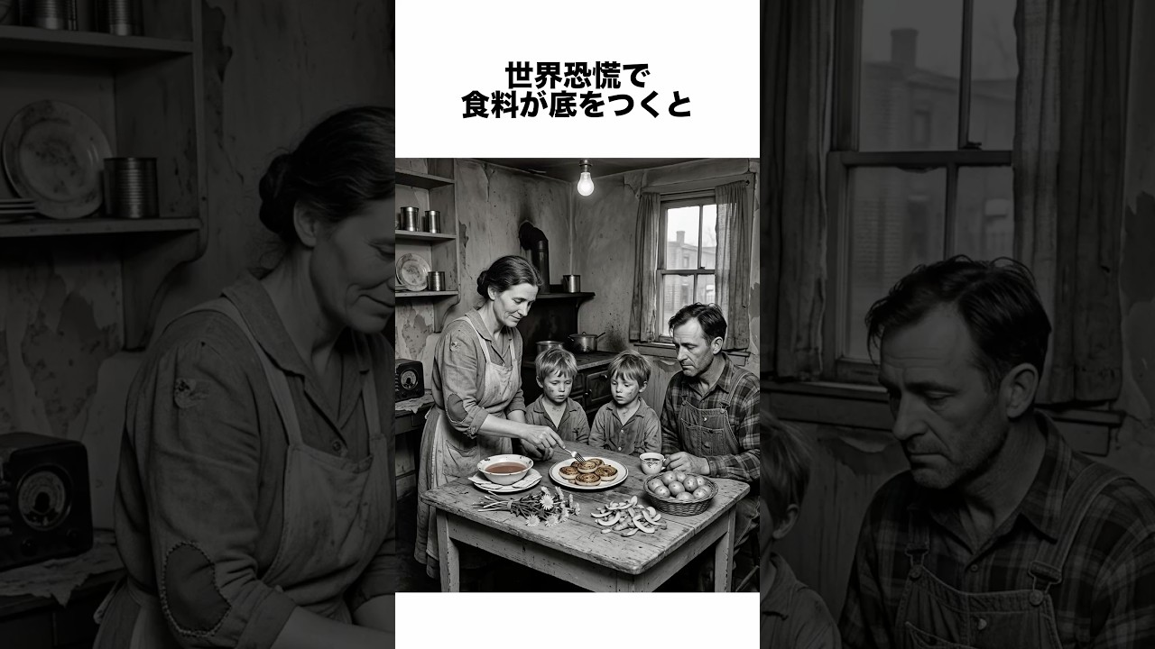 世界恐慌時代の絶望の食事 #history #一分でわかる #歴史 #プチ知識 #雑学