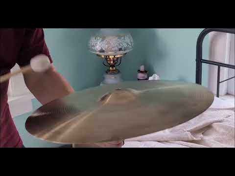 UFIP 18 in. Bravo Crash Medium Thin Cymbal 1980’s Video image 10