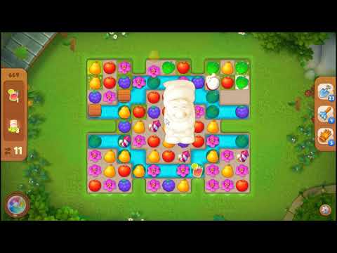 Gardenscapes Level 669 No Booster 🌲 l MiniGames
