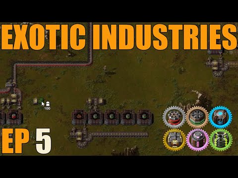 Factorio Exotic Industries - Let's Play Ep 5 - Almost Steam Age