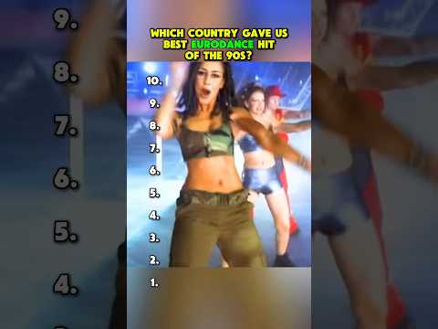 Top 10 best eurodance hits of 1990s #flashback #90s