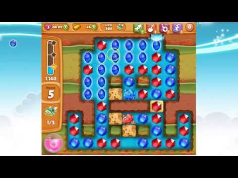 Diamond Digger Saga Level 686 (no boosters or extra moves)